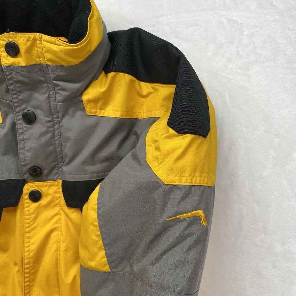 Polar Edge Gold Series Ski Jacket‎ Boy's Medium Hooded Full Zip Yellow & Black